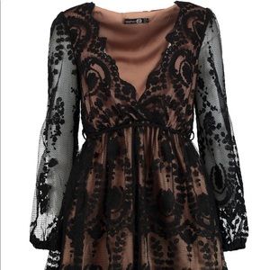 Black lace dress